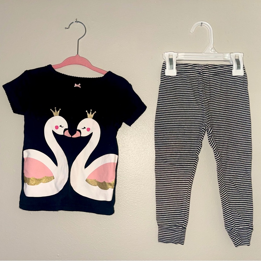 Carters, baby girl pajamas set, size 24M